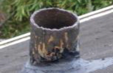 old cast iron pipe