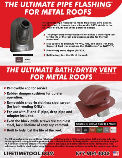 Lifetime Tool® Metal Products Flyer