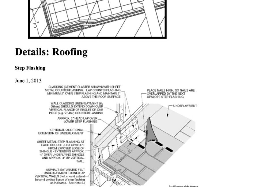 Building Enclosure - Details: Roofing